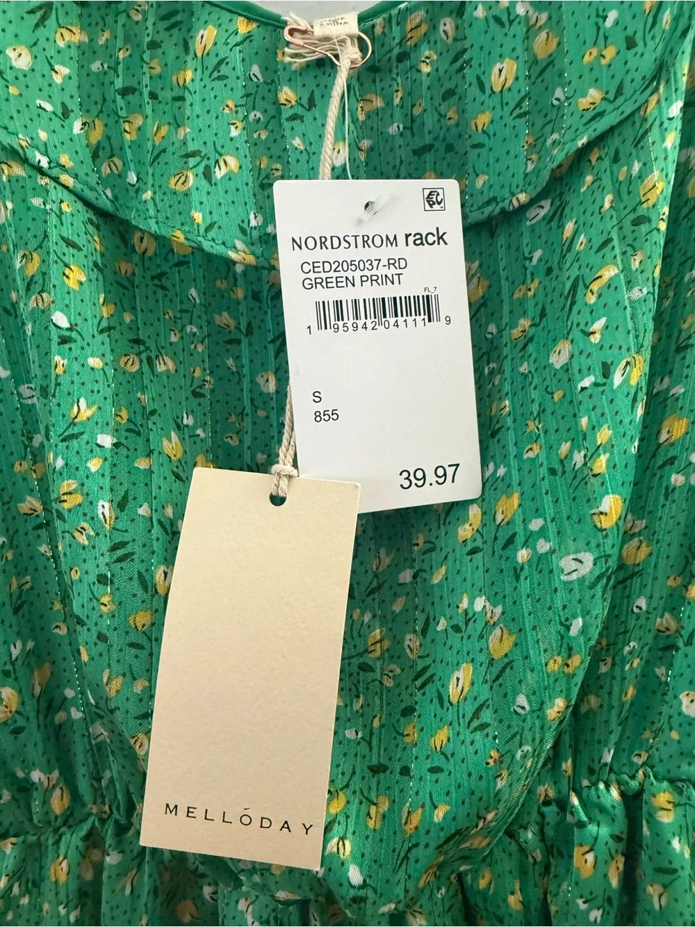 MELLODAY Green Floral Sundress